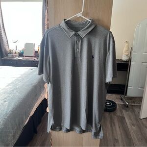 Ralph Lauren Gray Polo Shirt‎ Classic Casual Style